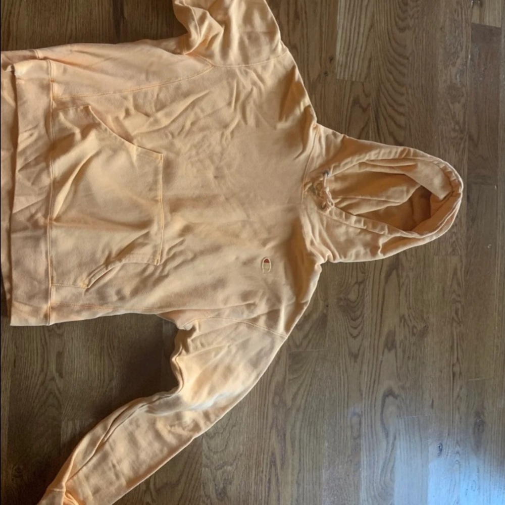 yellow champion hoodie